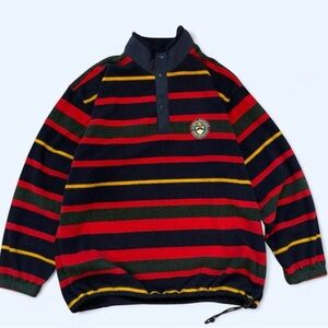 Tommy Hilfiger Men's Striped Crewneck Sweater - Red, Green, Yellow